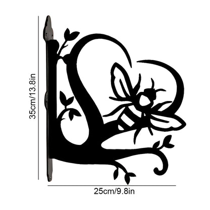 Heart & Bee Metal Hanging Bracket Plant Stand