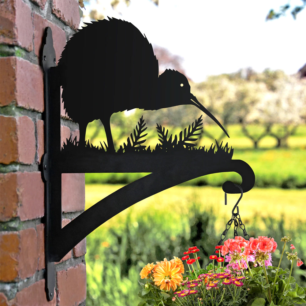 Kiwi Bird Metal Hanging Bracket Plant Stand