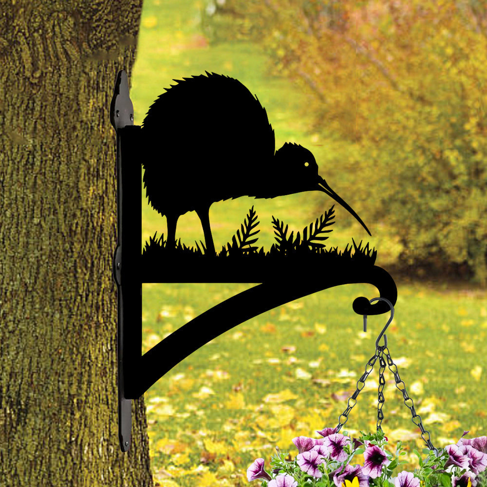 Kiwi Bird Metal Hanging Bracket Plant Stand