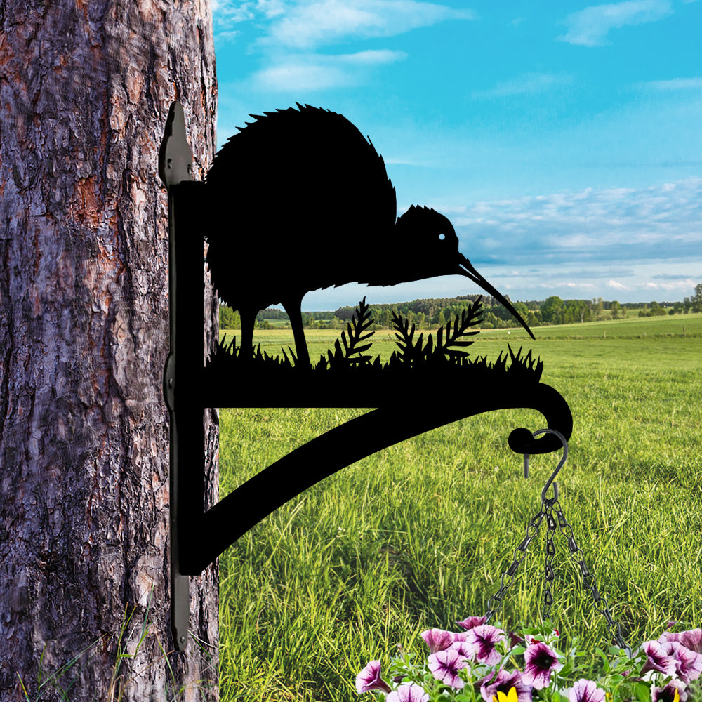 Kiwi Bird Metal Hanging Bracket Plant Stand
