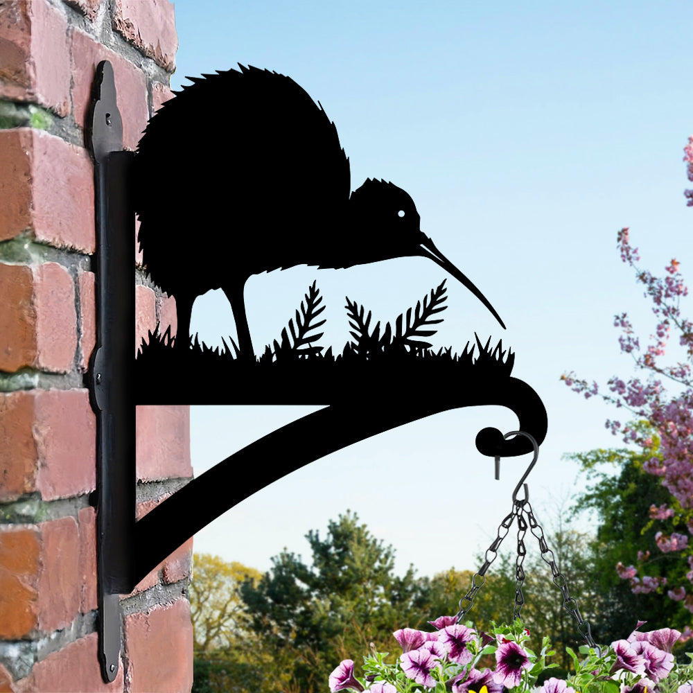 Kiwi Bird Metal Hanging Bracket Plant Stand