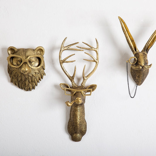 Animal Decoration Wall Storage Hook Backdrop Wall Accessories Decoration Statue