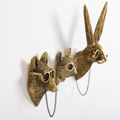 Tier Dekoration Wand Lagerung Haken Hintergrund Wand Zubehör Dekoration Statue