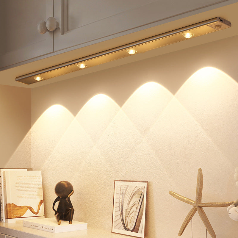 LED Human Body Sensor Light Rechargeable Cabinet Light Bar