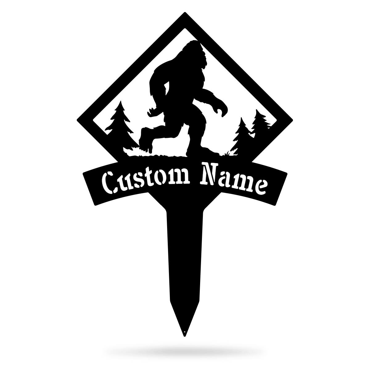 Bigfoot Monogram Yard Sign