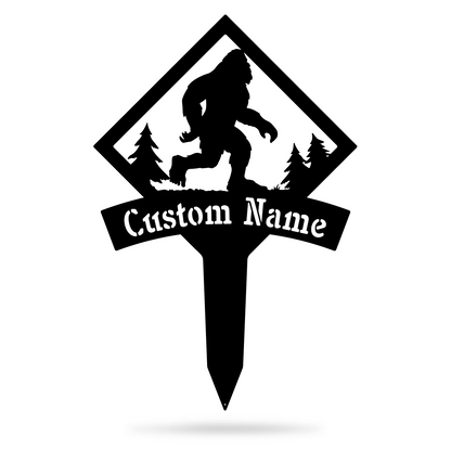 Bigfoot Monogram Yard Sign