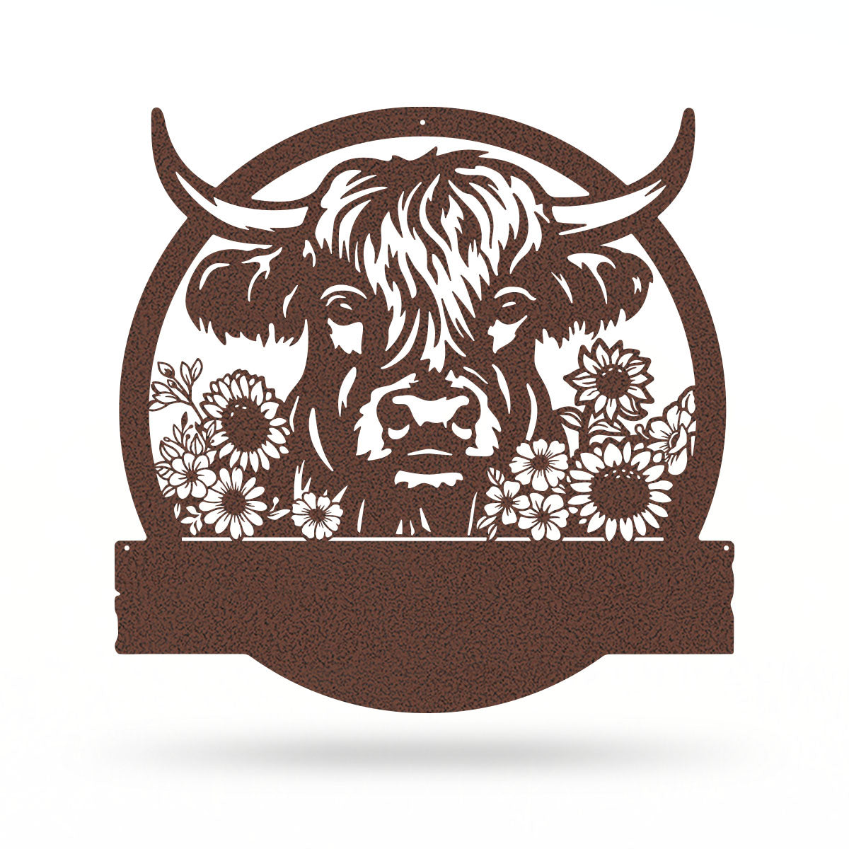 Cow Farm Monogram – Personalized Metal Sign for Farmhouse & Ranch Decor