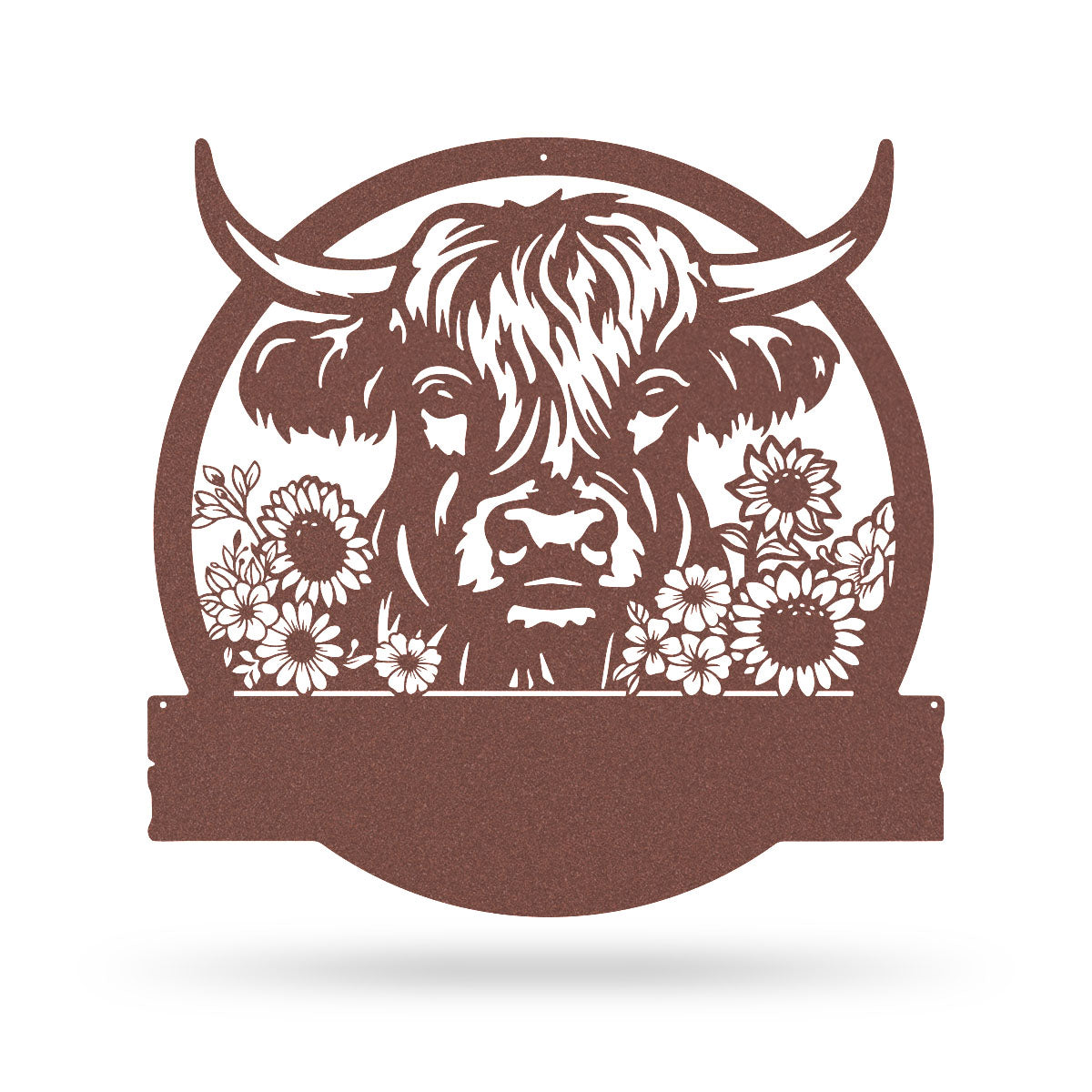 Cow Farm Monogram – Personalized Metal Sign for Farmhouse & Ranch Decor