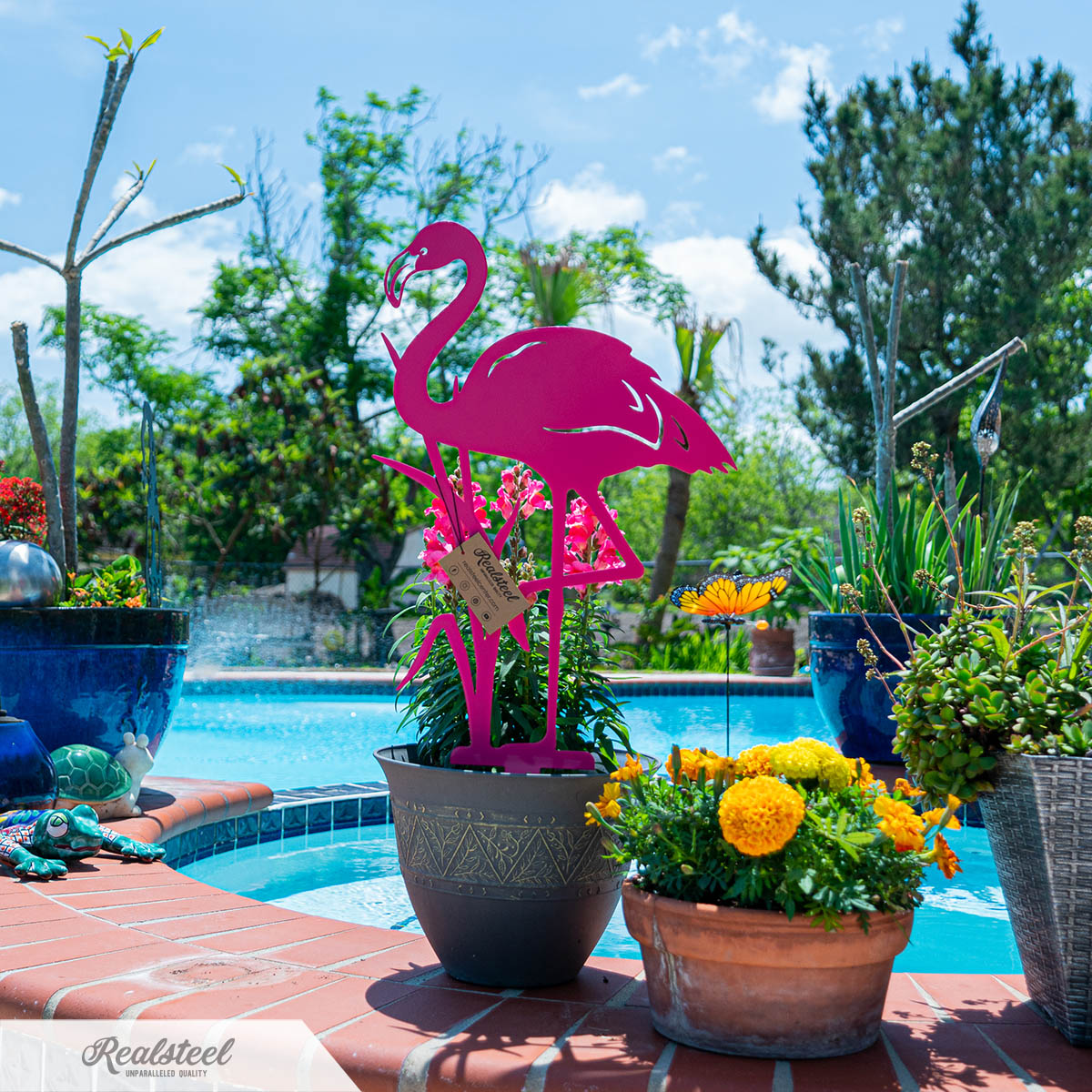 Garden Art - Flamingo 3 Pack