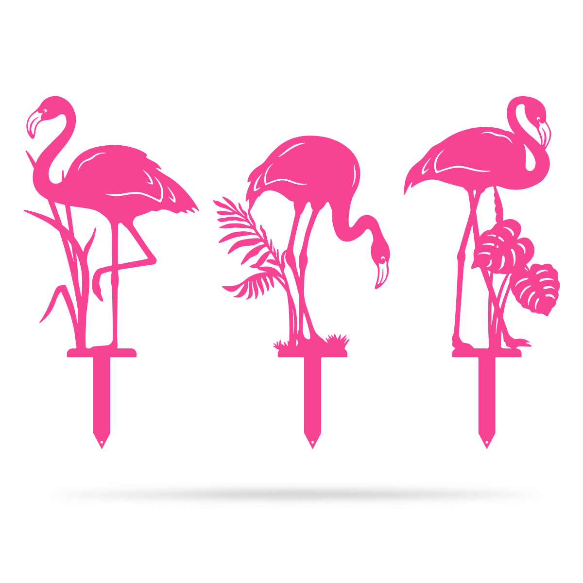Garden Art - Flamingo 3 Pack