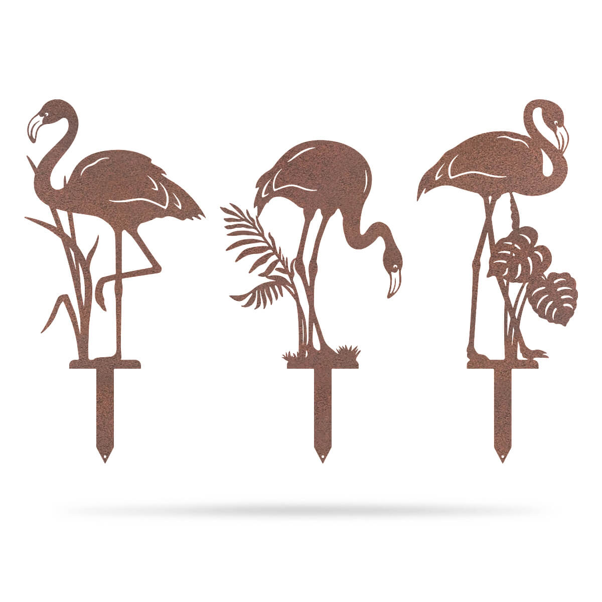 Garden Art - Flamingo 3 Pack