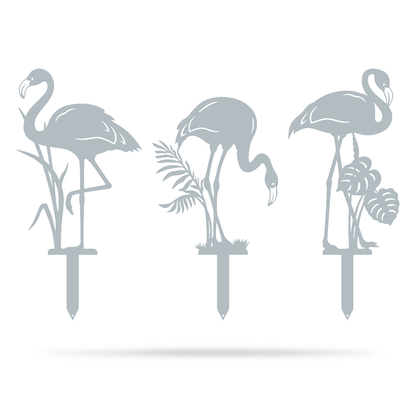 Garden Art - Flamingo 3 Pack