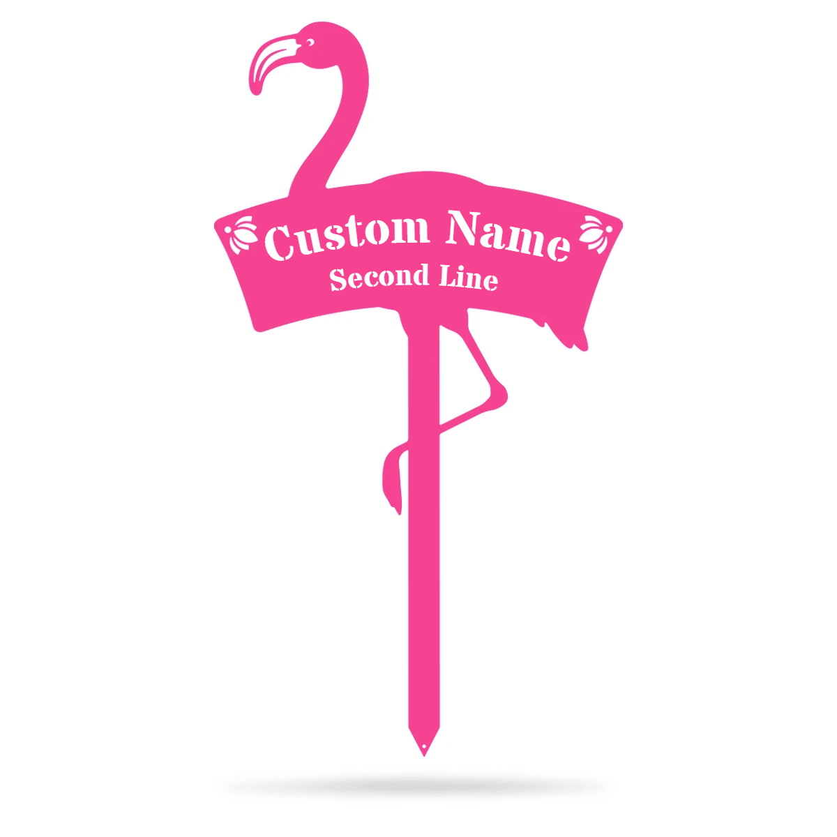 Flamingo Monogram Yard Sign