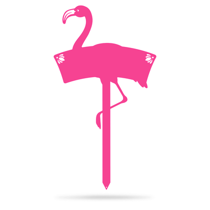 Flamingo Monogram Yard Sign