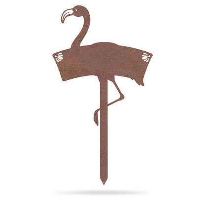 Flamingo Monogram Yard Sign