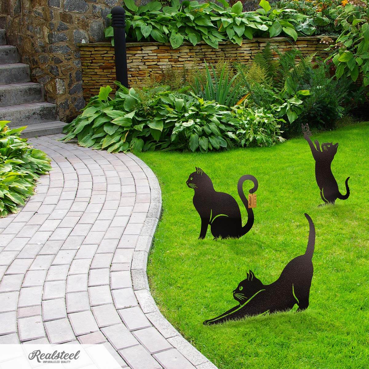 Garden Art - Cats 3 Pack