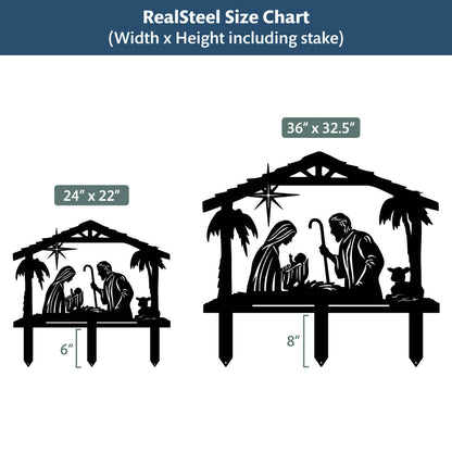 Garden Art - Nativity Scene