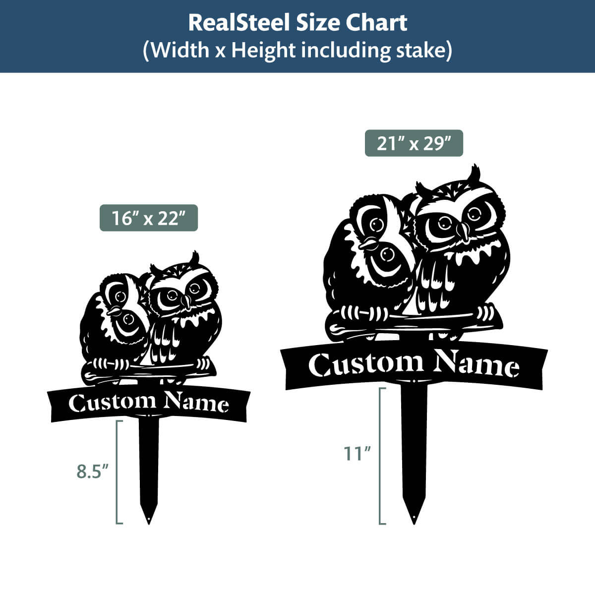 Owl Monogram Yard Sign