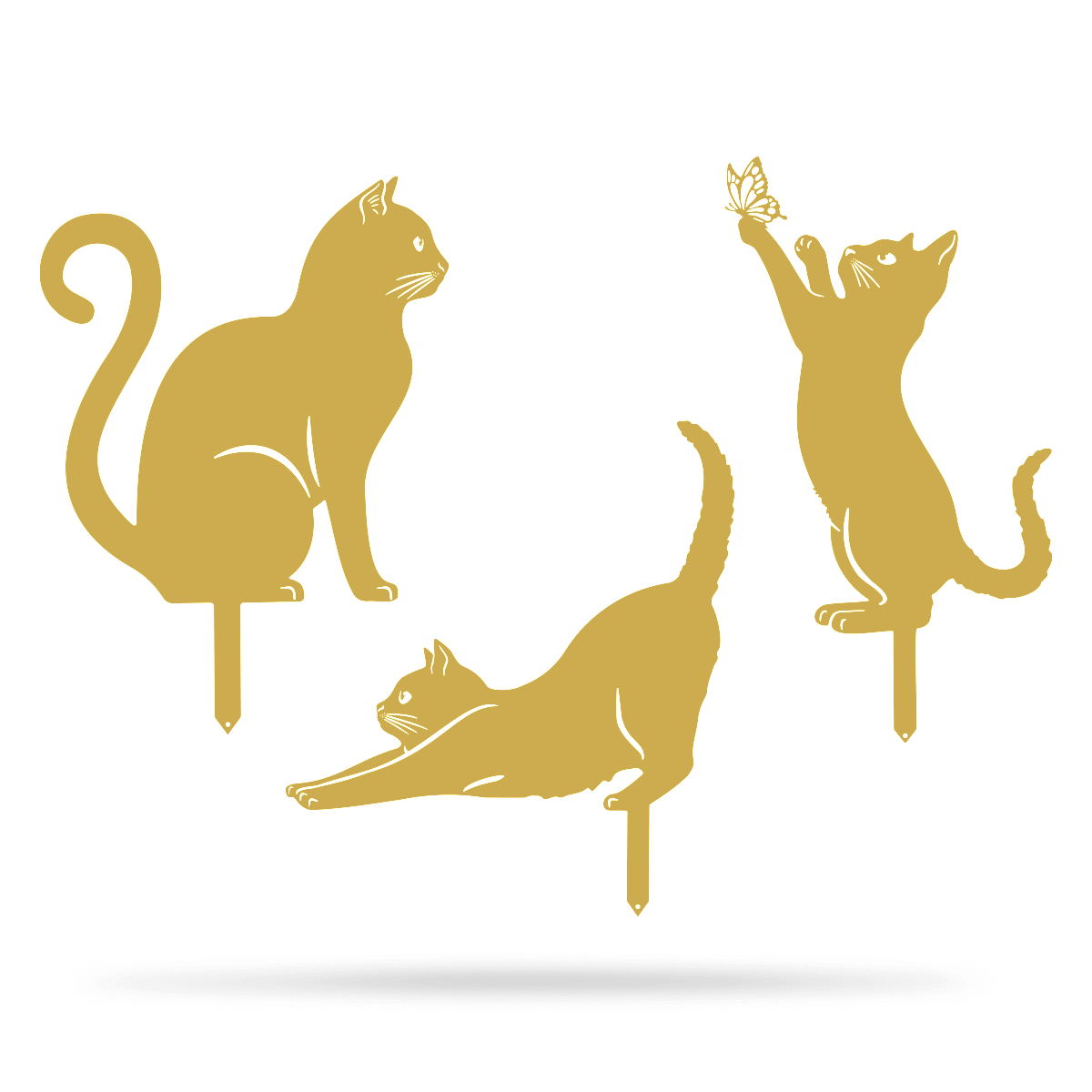 Garden Art - Cats 3 Pack