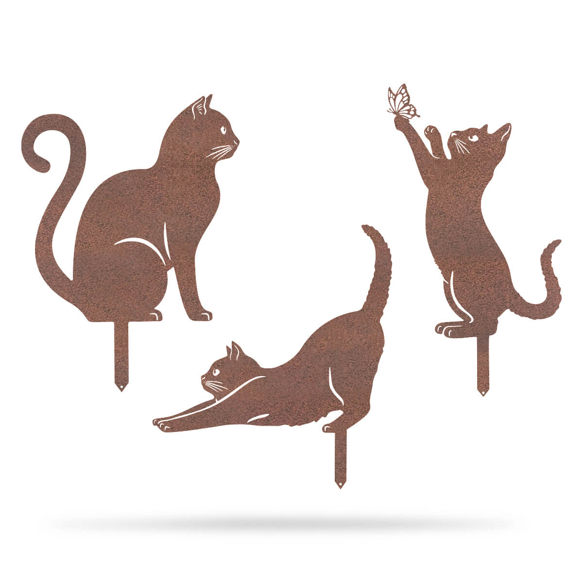 Garden Art - Cats 3 Pack