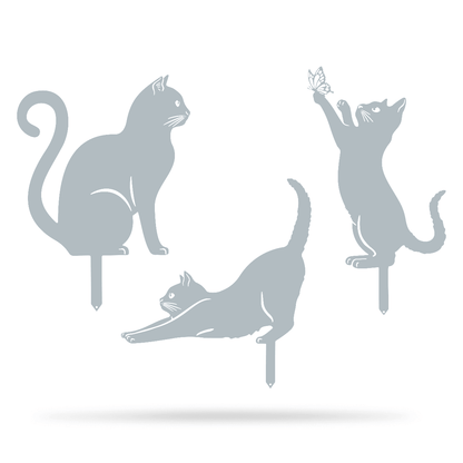 Garden Art - Cats 3 Pack