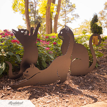Garden Art - Cats 3 Pack