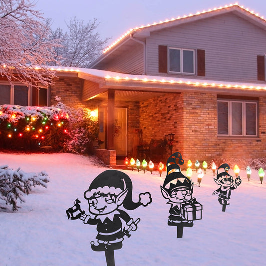 Garden Art - Christmas Elves 3 Pack