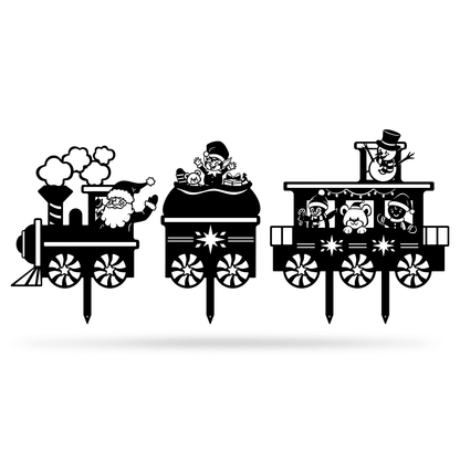 Garden Art - Santa Train Set