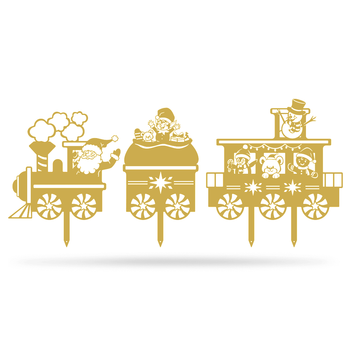 Garden Art - Santa Train Set
