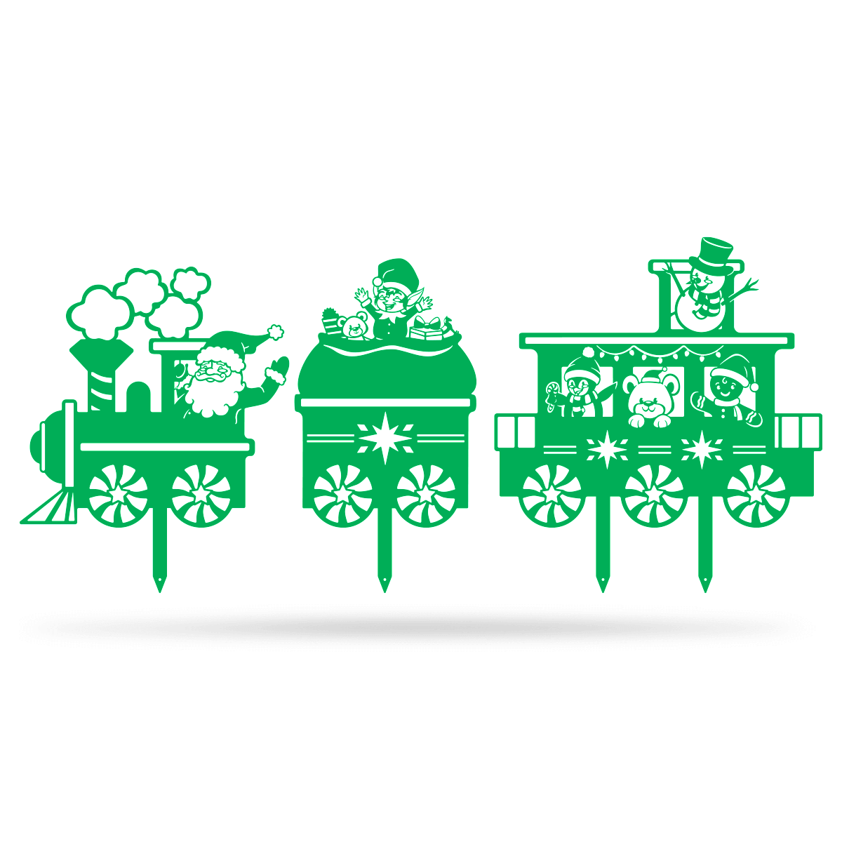 Garden Art - Santa Train Set