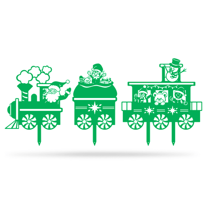 Garden Art - Santa Train Set