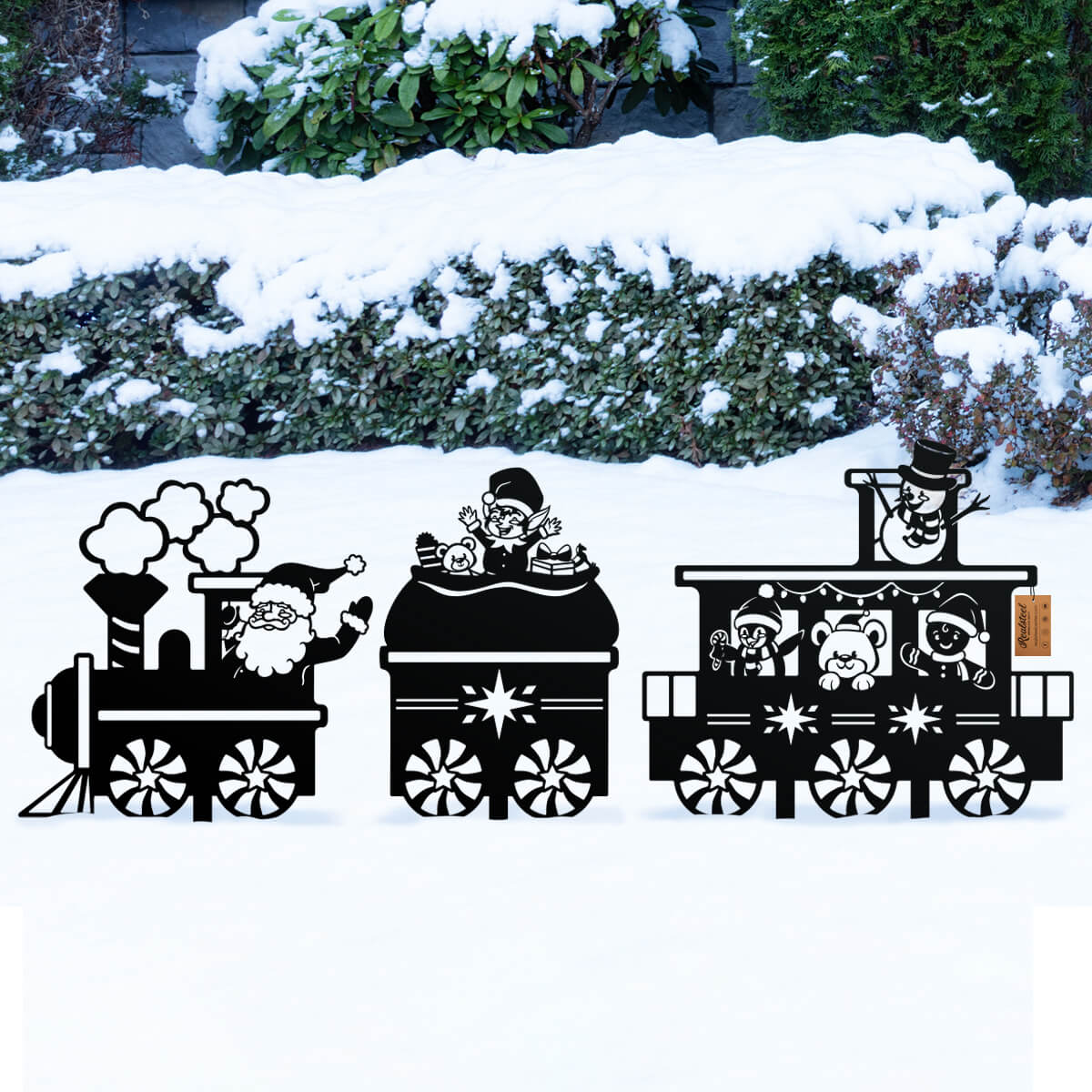 Garden Art - Santa Train Set