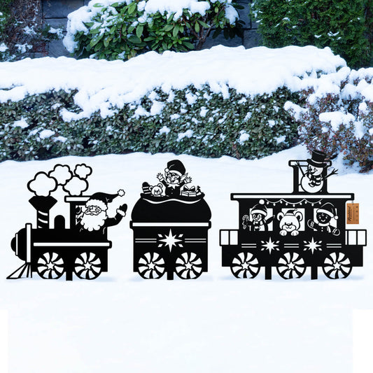 Garden Art - Santa Train Set