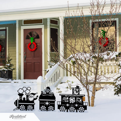 Garden Art - Santa Train Set