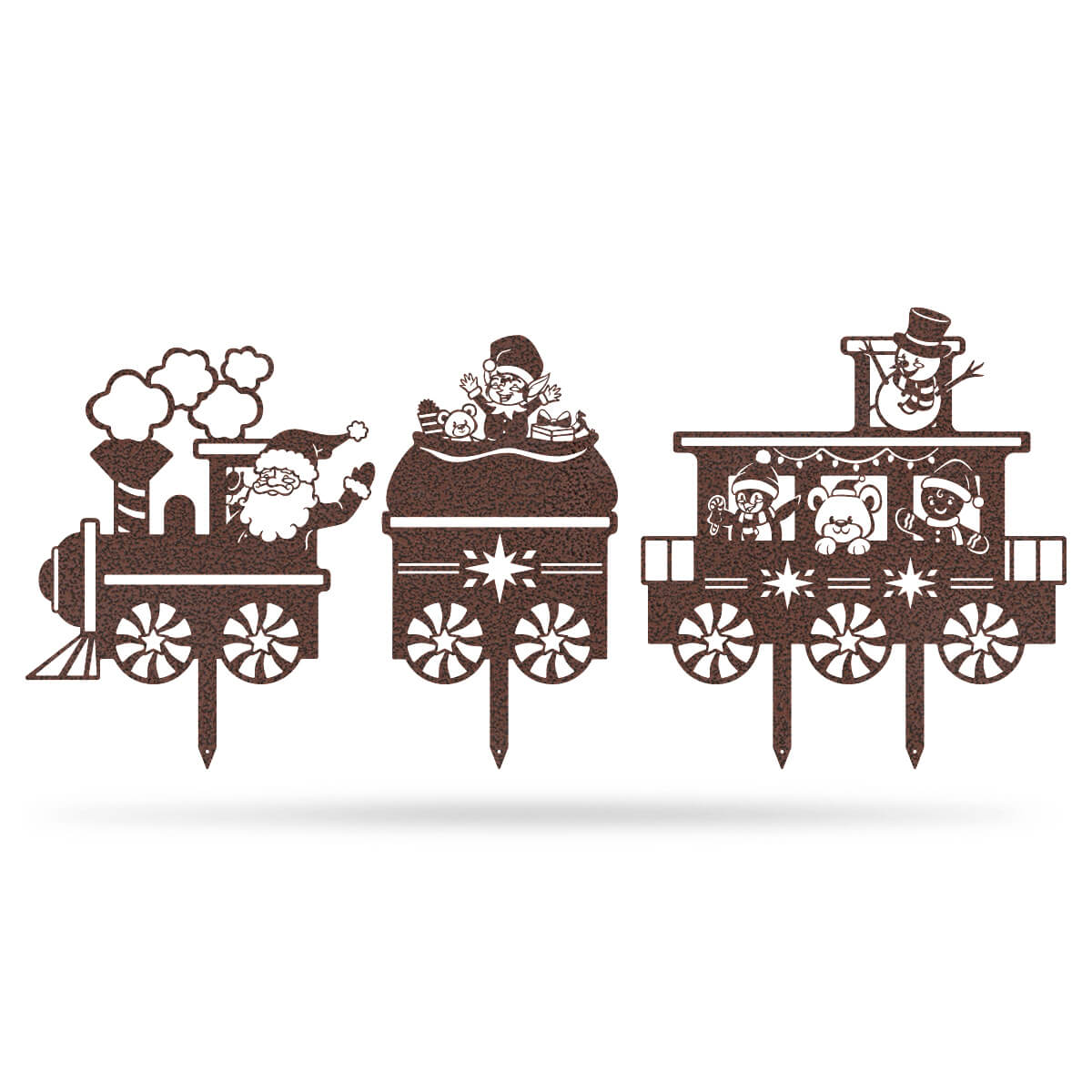 Garden Art - Santa Train Set