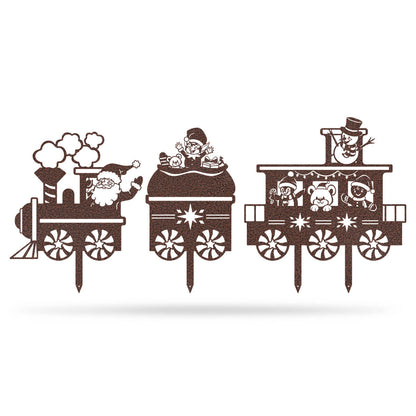 Garden Art - Santa Train Set
