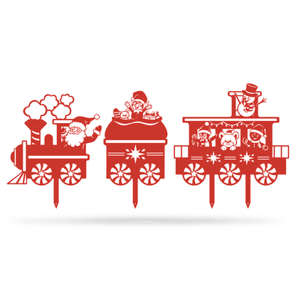 Garden Art - Santa Train Set