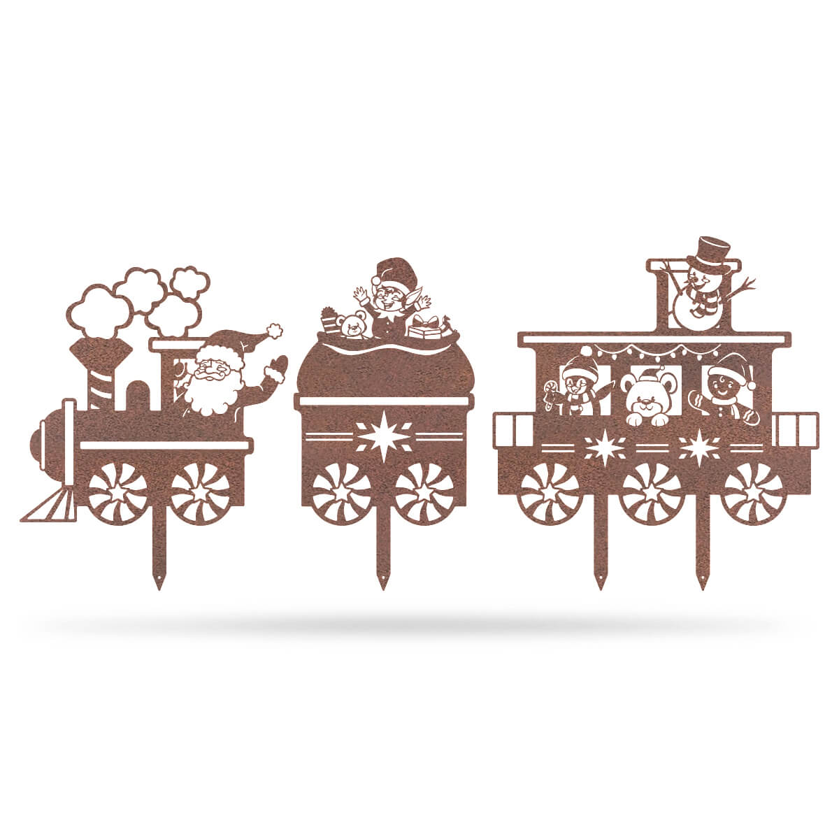 Garden Art - Santa Train Set