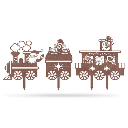 Garden Art - Santa Train Set