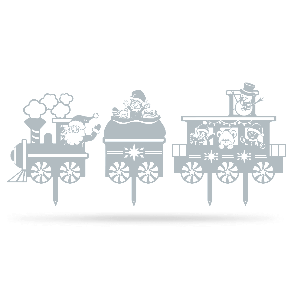 Garden Art - Santa Train Set