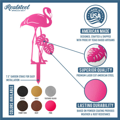 Garden Art - Flamingo 3 Pack