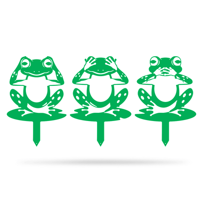 Garden Art - Frogs 3 Pack