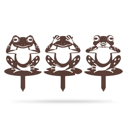 Garden Art - Frogs 3 Pack