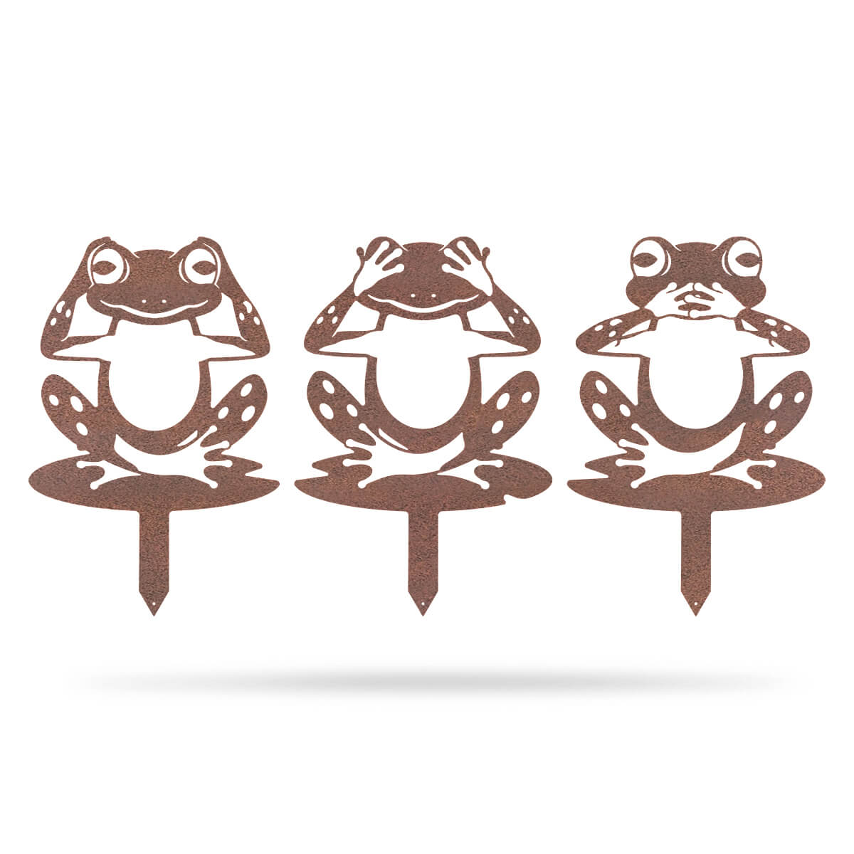 Garden Art - Frogs 3 Pack