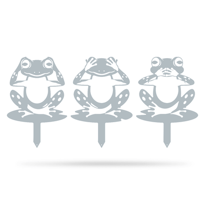 Garden Art - Frogs 3 Pack