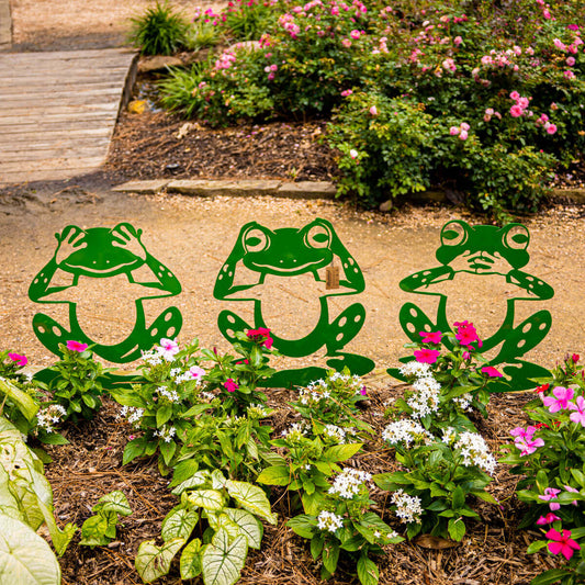 Garden Art - Frogs 3 Pack
