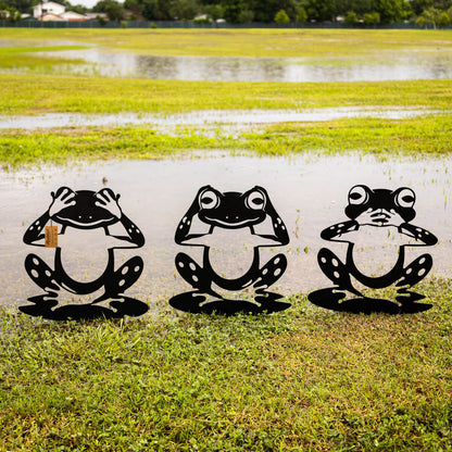 Garden Art - Frogs 3 Pack