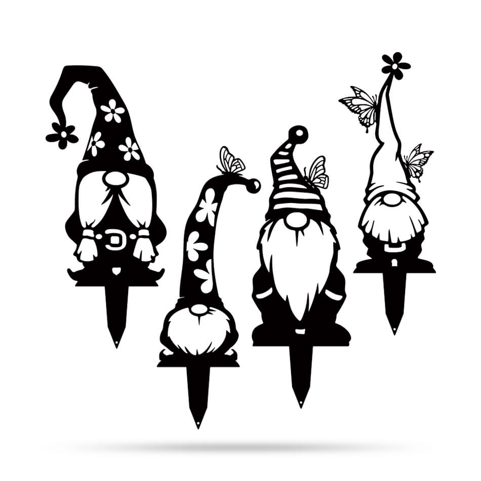 Garden Art - Gnomes 4 Pack