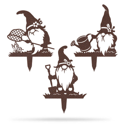 Garden Art - Gnomes Gardening Pack