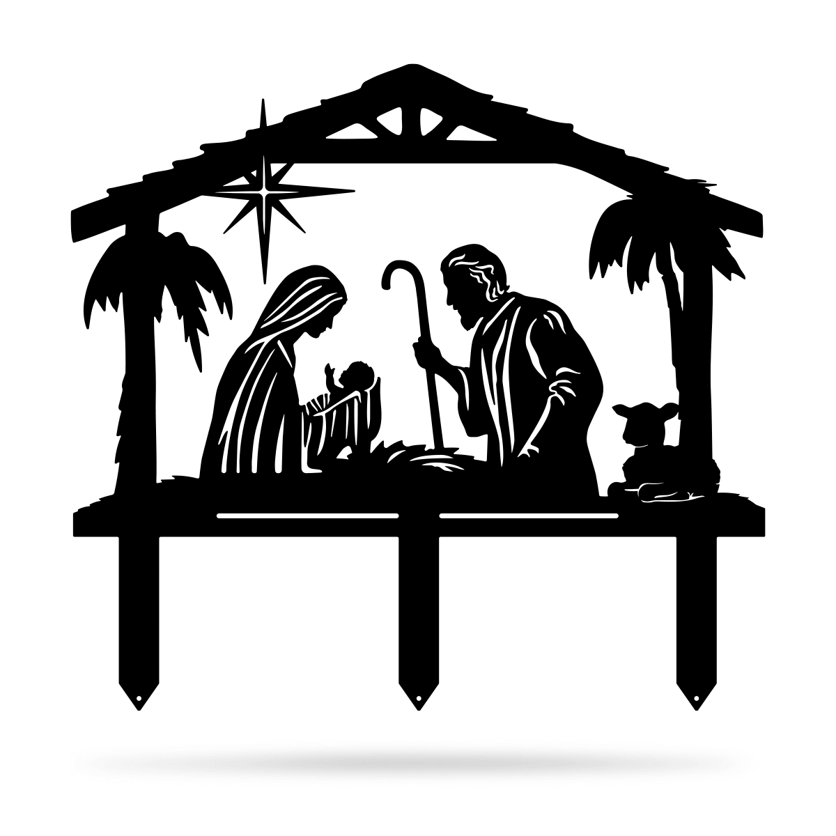 Garden Art - Nativity Scene